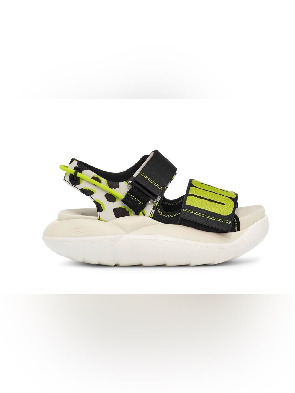 UGG LA Cloud Cheetah Print Platform Sandal